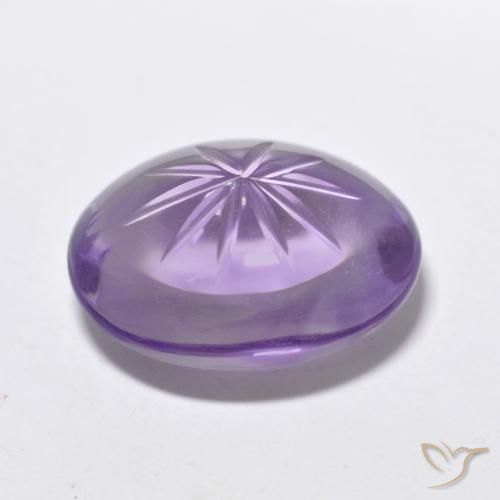 Ametista Viola medio naturale da 6.51 ct, Ovale, Trasparente