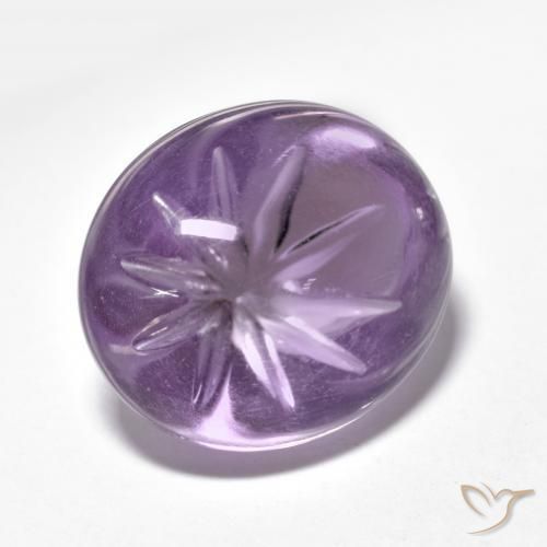 Ametista Viola medio naturale da 8.27 ct, Ovale, Trasparente