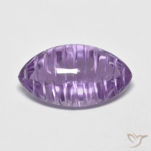 5.46ct Naturale Viola medio Ametista, Taglio marquise, Trasparente