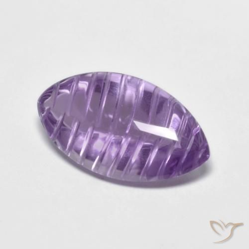 Ametista Viola medio naturale da 5.46 ct, Taglio marquise, Trasparente