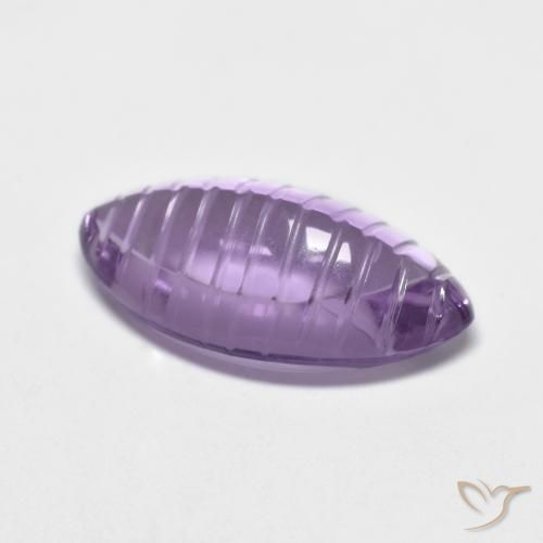 Ametista Viola medio naturale da 5.46 ct, Taglio marquise, Trasparente