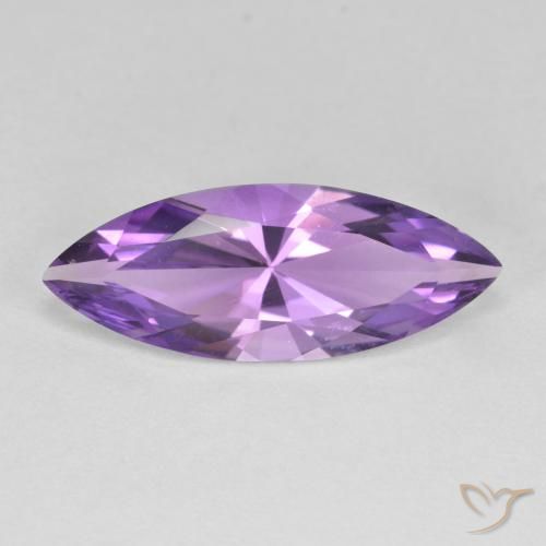 2.94ct Naturale Viola scuro Ametista, Taglio marquise, VVS-VS