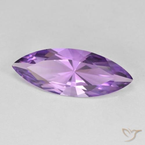 Ametista Viola scuro naturale da 2.94 ct, Taglio marquise, VVS-VS