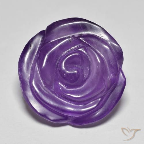 18.09ct Naturale Viola medio Ametista, Taglio a fiore, Traslucido