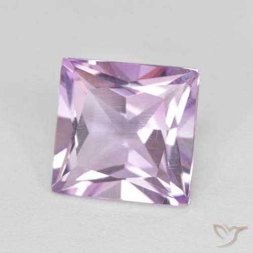 Ametista Magenta chiaro naturale da 2.20 ct, Quadrato, VS