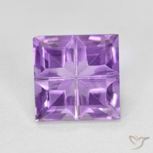 1.54ct Naturale Viola medio Ametista, Quadrato, VVS-VS