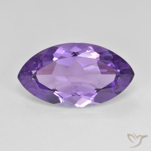 6.50ct Naturale Viola medio Ametista, Taglio marquise, VS