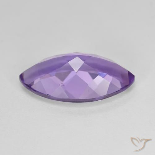 Ametista Viola medio naturale da 6.50 ct, Taglio marquise, VS