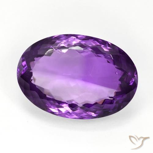 Ametista Viola Intenso naturale da 15.62 ct, Ovale, VVS