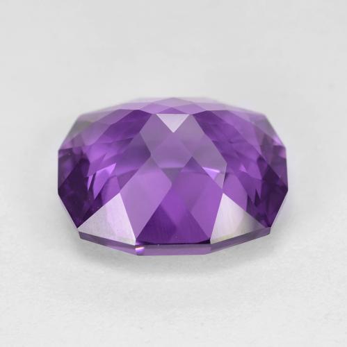 Ametista Viola medio naturale da 5.71 ct, Taglio a cuscino, VVS-VS