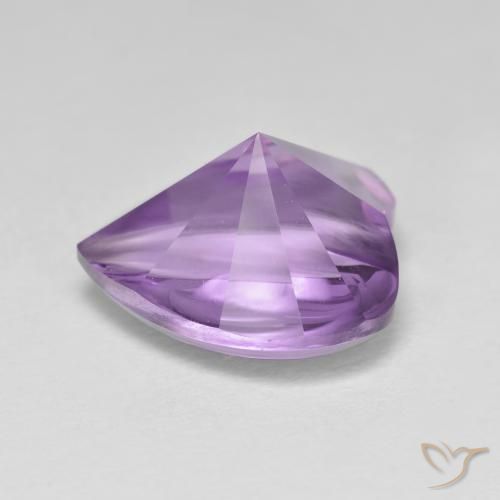 Ametista violaceo naturale da 3.66 ct, Cuore, Trasparente