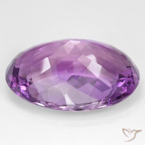Ametista Viola medio naturale da 114.96 ct, Ovale, VVS