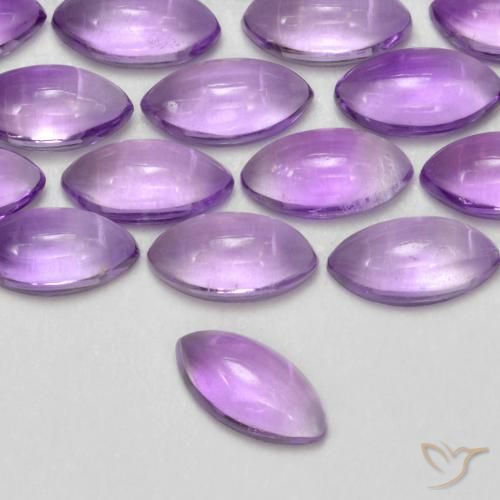 0.19ct Naturale Viola Rosato Medio Ametista, Taglio marquise, Trasparente