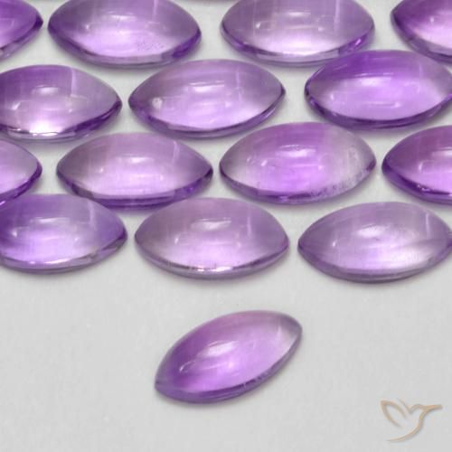 Ametista Viola Rosato Medio naturale da 0.19 ct, Taglio marquise, Trasparente