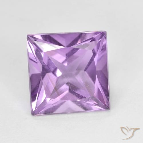 2.15ct Naturale Viola tendente al rosa Ametista, Quadrato, VS