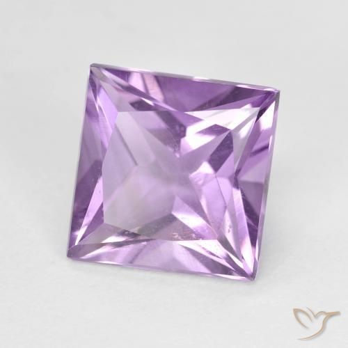 Ametista Viola tendente al rosa naturale da 2.15 ct, Quadrato, VS