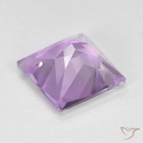 Ametista violaceo naturale da 1.57 ct, Quadrato, VS