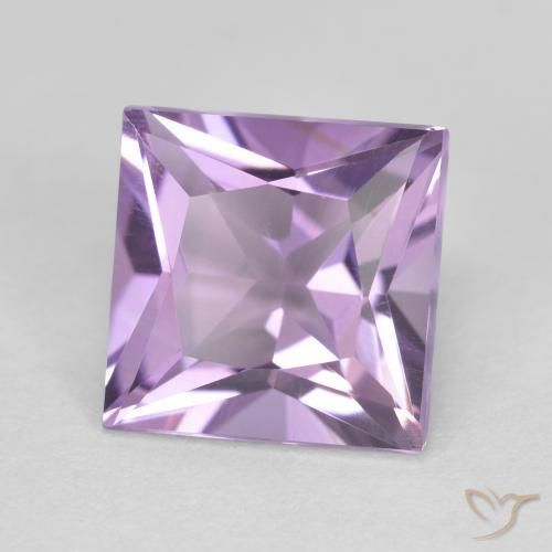 Ametista violaceo naturale da 2.19 ct, Quadrato, VVS-VS