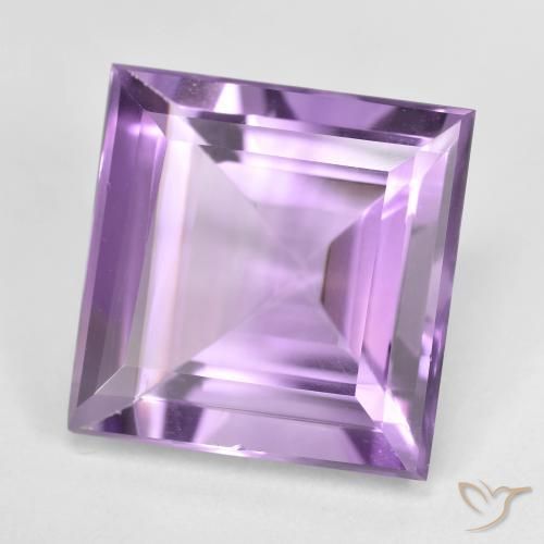 Ametista Viola medio-scuro naturale da 9.61 ct, Quadrato, VVS-VS