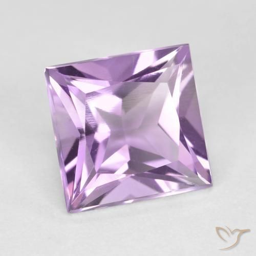 Ametista violaceo naturale da 2.23 ct, Quadrato, VVS-VS