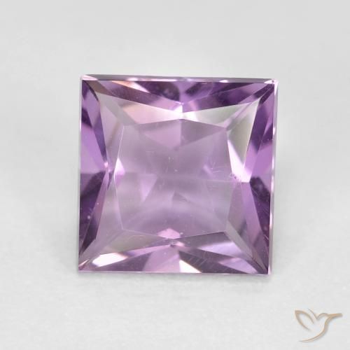 Ametista violaceo naturale da 1.59 ct, Quadrato, VVS-VS