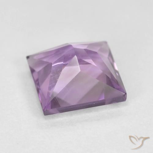 Ametista violaceo naturale da 1.59 ct, Quadrato, VVS-VS