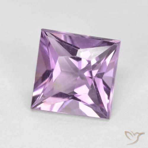 Ametista violaceo naturale da 1.96 ct, Quadrato, VVS-VS