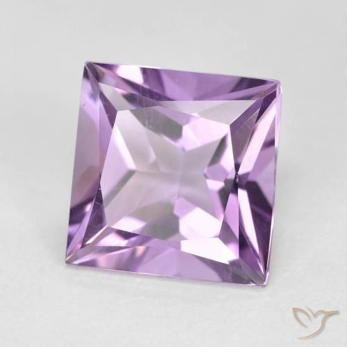 2.27ct Naturale Viola violaceo medio-chiaro Ametista, Quadrato, VVS-VS