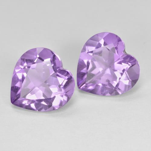 Gemme di Ametista Viola scuro naturale da 5.98 ct, A forma di cuore, VVS
