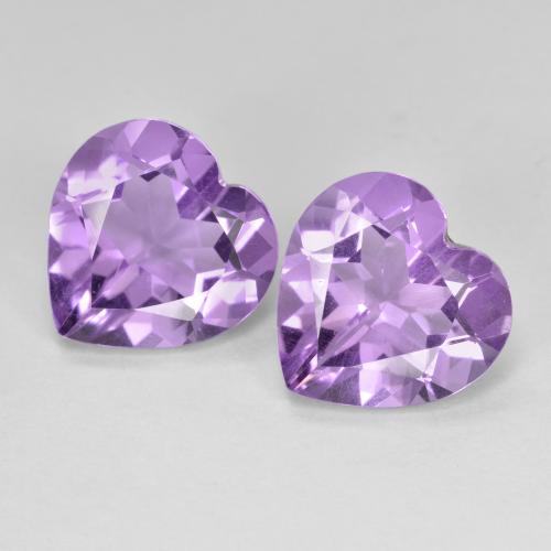 Gemme di Ametista Viola scuro naturale da 5.98 ct, A forma di cuore, VVS