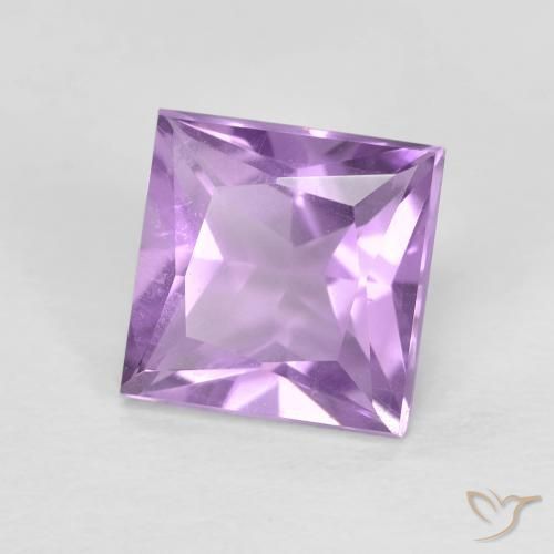 Ametista violaceo naturale da 1.57 ct, Quadrato, VS