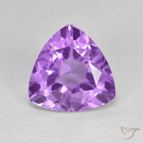 3.13ct Naturale Viola scuro Ametista, Taglio trillion, VS