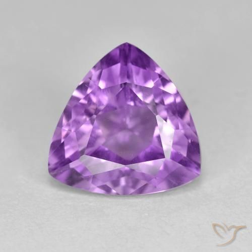 3.04ct Naturale Viola violaceo medio-chiaro Ametista, Taglio trillion, VS