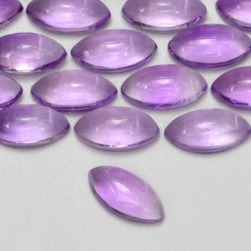 Ametista Viola Rosato Medio naturale da 0,19 ct, Taglio marquise, Trasparente