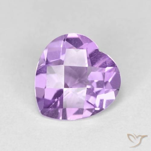 1.55ct Naturale Iris Violetta Ametista, Cuore, VVS-VS
