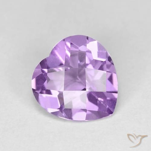 Ametista Iris Violetta naturale da 1.55 ct, Cuore, VVS-VS