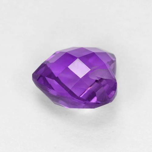 Ametista viola vivido naturale da 1.74 ct, A forma di cuore, VVS-VS