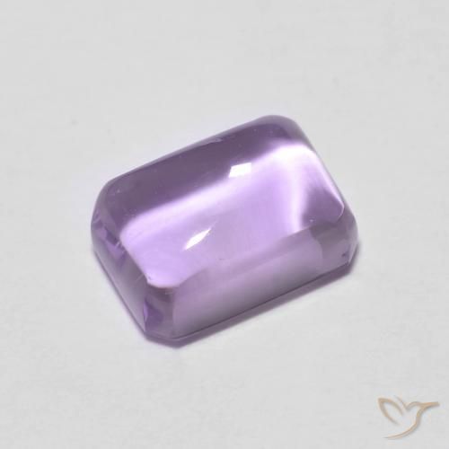 1.31ct Naturale Viola chiaro Ametista, Taglio smeraldo, Trasparente