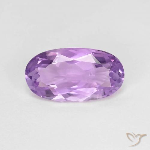 2.51ct Naturale Viola rosato chiaro Ametista, Ovale, VS