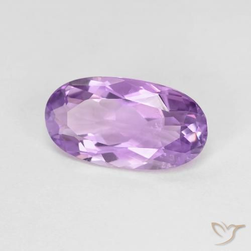 Ametista Viola rosato chiaro naturale da 2.51 ct, Ovale, VS