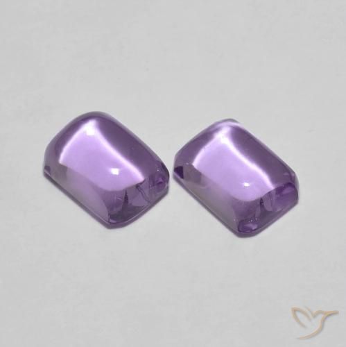 2.24ctw Naturale Viola medio Ametista, Taglio smeraldo, Trasparente