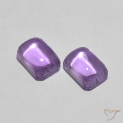 2.68ctw Naturale Viola medio Ametista, Taglio smeraldo, Trasparente
