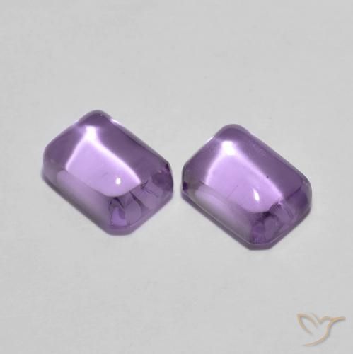 2.56ctw Naturale Viola medio Ametista, Taglio smeraldo, Trasparente