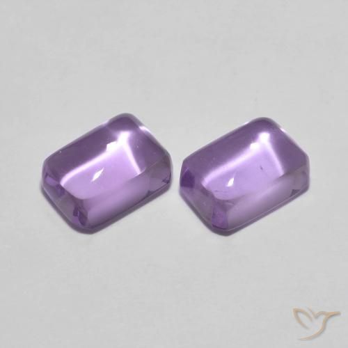 Gemme di Ametista Viola medio naturale da 2.56 ct, Ottagonale / Taglio smeraldo, Trasparente