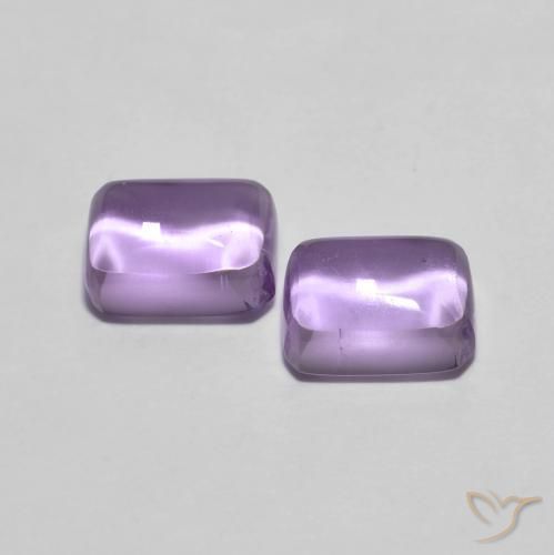 Gemme di Ametista Viola medio naturale da 2.56 ct, Ottagonale / Taglio smeraldo, Trasparente