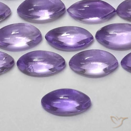 Ametista Viola medio naturale da 0.17 ct, Taglio marquise, Trasparente
