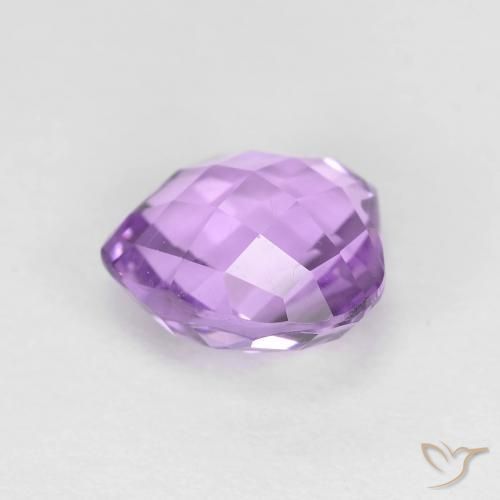 Ametista Viola rosa medio naturale da 1.87 ct, Cuore, VVS