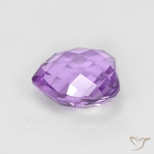 Ametista Viola tendente al rosa naturale da 1.92 ct, Cuore, VVS