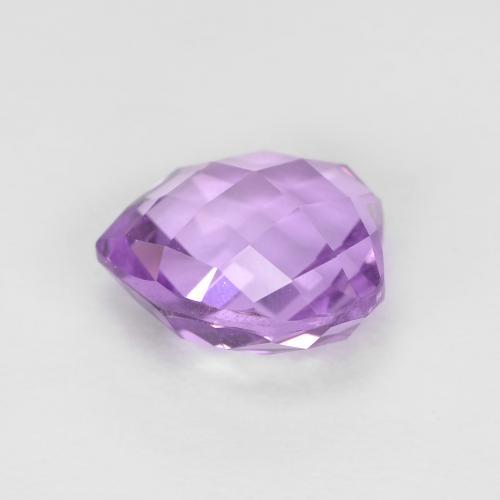 Ametista viola rosa medio naturale da 2,02 ct, a forma di cuore, VVS