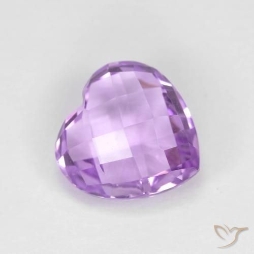 Ametista Viola tendente al rosa naturale da 2.00 ct, Cuore, VVS